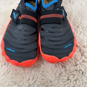 Black and‎ Orange Water Shoes with Streamlined Design Kids 1